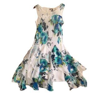 Womens Size XXS Boho Fairy Floral Feminine Wedding Guest Party Fit & Flare Dress
